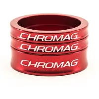 Chromag Stuurafstandhouders Aluminium Rood