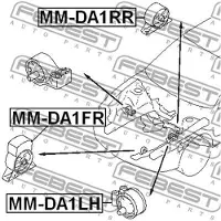 FEBEST MM-DA1FR Motorsteunlager