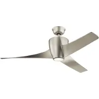 Kichler Plafondventilator Phree | 142cm | Indoor | Nikkel