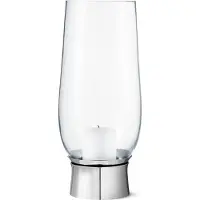 Georg Jensen kandelaar Lumis Hurricane 33 x 17 cm RVS zilver