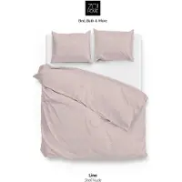 Zo! Home Dekbedovertrek Lino Shell Nude Katoen-200 x 200 / 220 cm | 2-Persoons