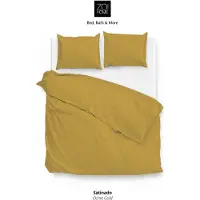 Zohome Zo Home Dekbedovertrek Katoen Satijn Satinado Uni - ochre gold 260x200/220cm