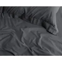 Primaviera Deluxe Topper Hoeslaken Satin Anthracite Satijn-160 x 220 cm