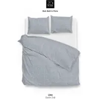 Zo! Home Dekbedovertrek Lino Denim Katoen-260 x 200 / 220 cm | Extra Breed