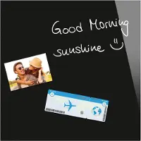 Sigel glasmagneetbord - Be!Board - 45x45cm - zwart - SI-B1101