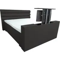 Slaaploods.nl Romance Plus - Complete Boxspring met TV Lift - t/m 43 inch - 180x220 cm - Zwart