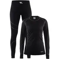 Craft Baselayerset Women Black Granite-L
