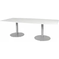 Schaffenburg Vergadertafel - Linesto 240x120 tonv. wit - alu frame