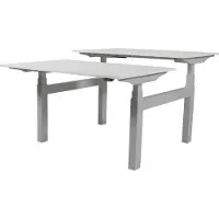 Schaffenburg Zit Sta Bureau (2pp) - Elek 160x80/80 krijtwit - al frame