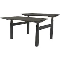 Schaffenburg Zit Sta Bureau (2pp) - Elek 180x80/80 Havana Kersen - zw frame