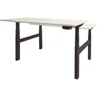 Schaffenburg Dextro Plus Duo Zit-sta-bureau Rechthoekig H-Frame 1.400 (B) x 800 (D) x 645 (H) mm Melamine