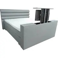Slaaploods.nl Romance Plus - Complete Boxspring met TV Lift - t/m 43 inch - 160x220 cm - Grijs