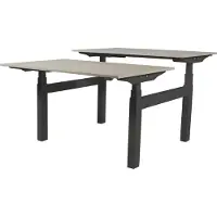Schaffenburg Zit Sta Bureau (2pp) - Elek 140x80/80 Havana Kersen - zw frame