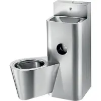 Delabie Combi KOMPACT TC - Wastafel hangtoilet