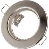 Groenovatie Inbouwspot, Rond, Aluminium, RVS Look, Satijn