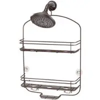 IDesign Doucherek iDesign Weston Douche Caddy Groot Brons