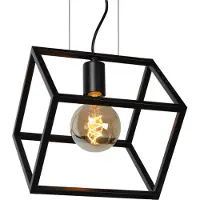Lucide FABIAN - Hanglamp - 1xE27 - Zwart