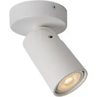Lucide XYRUS - Plafondspot - Ø 9 cm - LED Dim to warm - GU10 - 1x5W 2200K/3000K - Wit