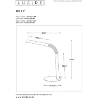 Lucide Tafellamp Led Gilly Wit 3w