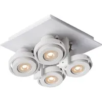 Lucide LANDA - Plafondspot - LED Dim to warm - GU10 - 4x5W 2200K/3000K - Wit