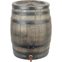 Nature Regenton houtlook H74 x Ø55 cm 120l