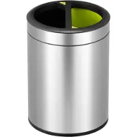 EKO Prullenbak EKO Recycle Open Top 10L Zilver