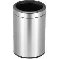 EKO Prullenbak EKO Open Top Rond 12L Zilver