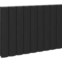 Eastbrook Guardia horizontale aluminium radiator 60x85cm Mat zwart 1440 watt