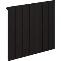 Eastbrook Rosano horizontale aluminium radiator 60x66cm Mat zwart 777 watt