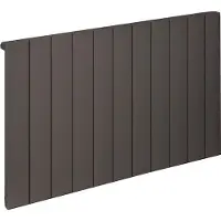 Eastbrook Rosano horizontale aluminium radiator 60x104cm Antraciet 1221 watt