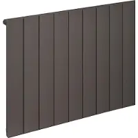 Eastbrook Rosano horizontale aluminium radiator 60x85cm Antraciet 999 watt