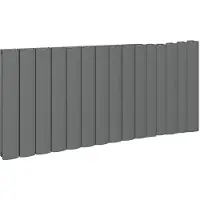 Eastbrook Guardia radiator 140x60cm aluminium 2400W antraciet