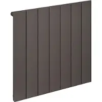 Eastbrook Rosano horizontale aluminium radiator 60x66cm Antraciet 777 watt