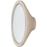 Furniteam Wandkapstok met spiegel Léon | hout naturel 15x4.6x15x4.6 cm wandkapstokken | NADUVI
