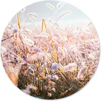 Label2X Muurcirkel winter morning flower