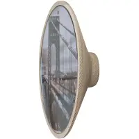 Furniteam Wandkapstok met fotolijst Nolan | hout naturel 20x20x5.6 cm wandkapstokken | NADUVI