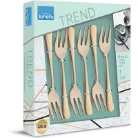 Amefa Austin 1410 gebaksvorkjes mat goud 6 stuks