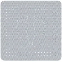 Kleine wolke Foot anti slip douchemat 55x55 cm, grijs