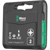 Wera Bit-Box 15 Impaktor PZ 2, 15-delig - 1 stuk(s) - 05057763001