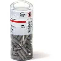 Wiha Bitset Standard 25 mm Pozidriv (PZ2) 100-delig 1/4" in grootverpakking - 40462 - 40462
