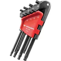 Facom set van 8 lange torx inbussleutels met kogelkop - 89S.JP8A