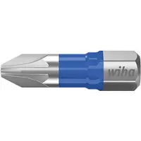 Wiha 41602 Kruis-bit Aandrijving: 1/4 (6,3 mm) Uitvoering: Kruiskop Pozidriv PZ 2 25 mm