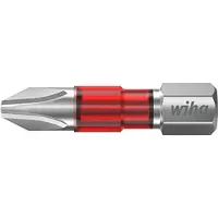 Wiha 42539 Kruis-bit PH 2 Molybdeen-vanadium-staal Gehard 25 stuk(s)