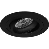 BES LED Spot Armatuur GU10 - Pragmi Alpin Pro - GU10 Inbouwspot - Rond - Zwart - Aluminium - Kantelbaar - Ø92mm