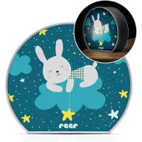 Reer Wake-up lamp - 8,5x7,5x2,5 cm - Konijn - - OneSize - Nachtlampen
