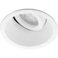 BES LED Spot Armatuur GU10 - Pragmi Zano Pro - GU10 Inbouwspot - Rond - Wit - Aluminium - Kantelbaar - Ø93mm