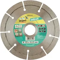 Wolfcraft 8322000 Diamantdoorslijpschijf - 22,2 x 125mm - Tegels / Beton