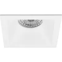 BES LED Spot Armatuur GU10 - Pragmi Pollon Pro - GU10 Inbouwspot - Vierkant - Wit - Aluminium - Verdiept - 82mm