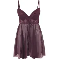 LASCANA Negligé aubergine / bordeaux