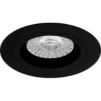 BES LED Spot Armatuur GU10 - Pragmi Rodos Pro - GU10 Inbouwspot - Rond - Zwart - Aluminium - Ø93mm